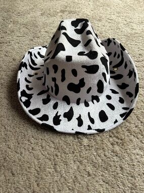 Cow Print Cowboy Hat